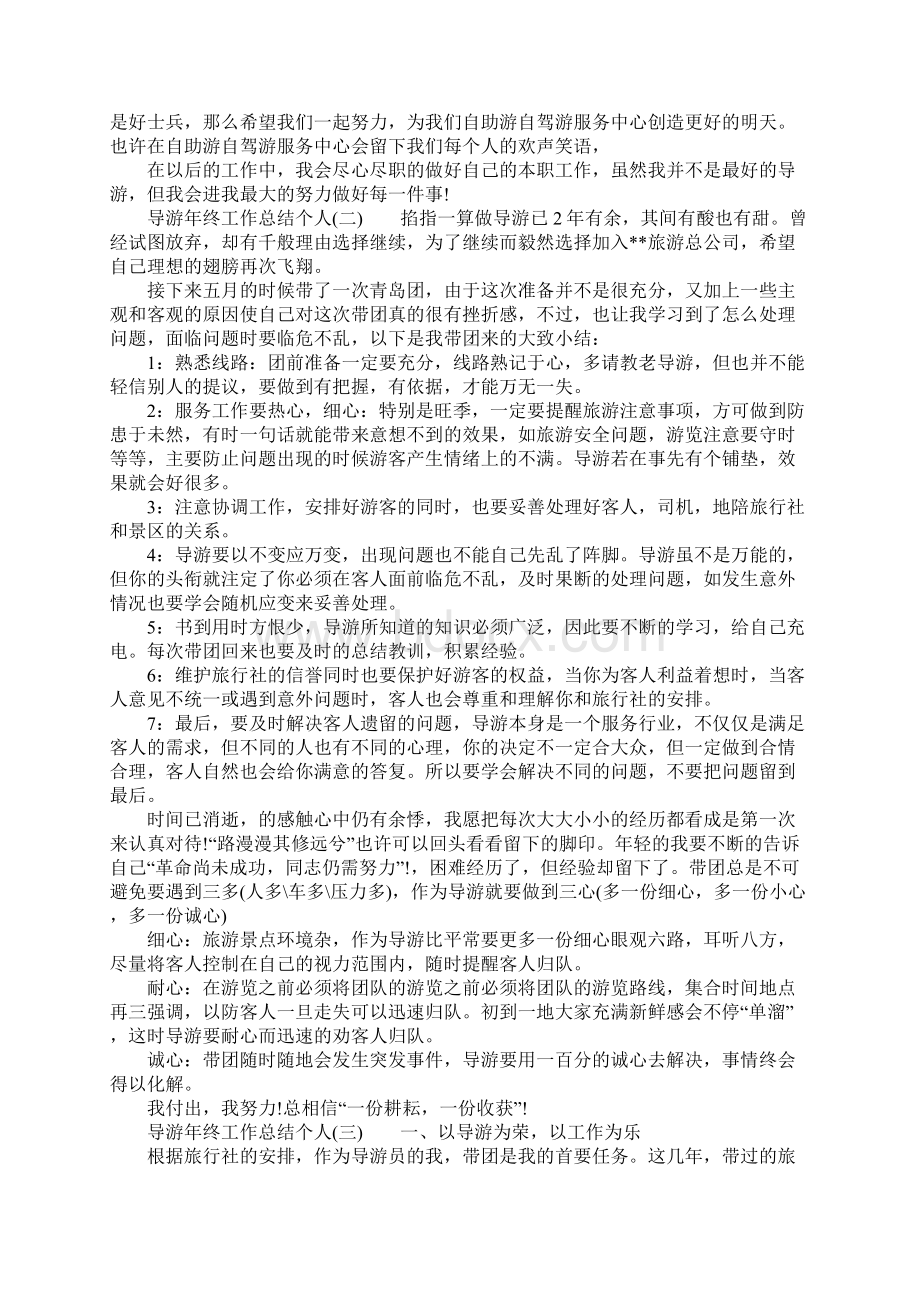 导游年终工作总结个人Word文件下载.docx_第2页