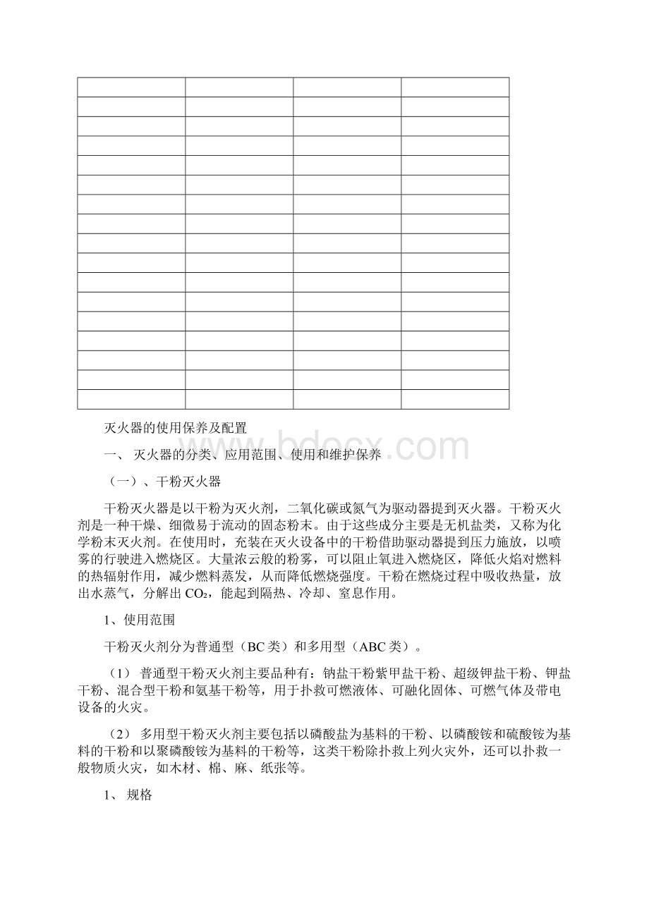 灭火器的使用保养及配置docWord格式文档下载.docx_第2页