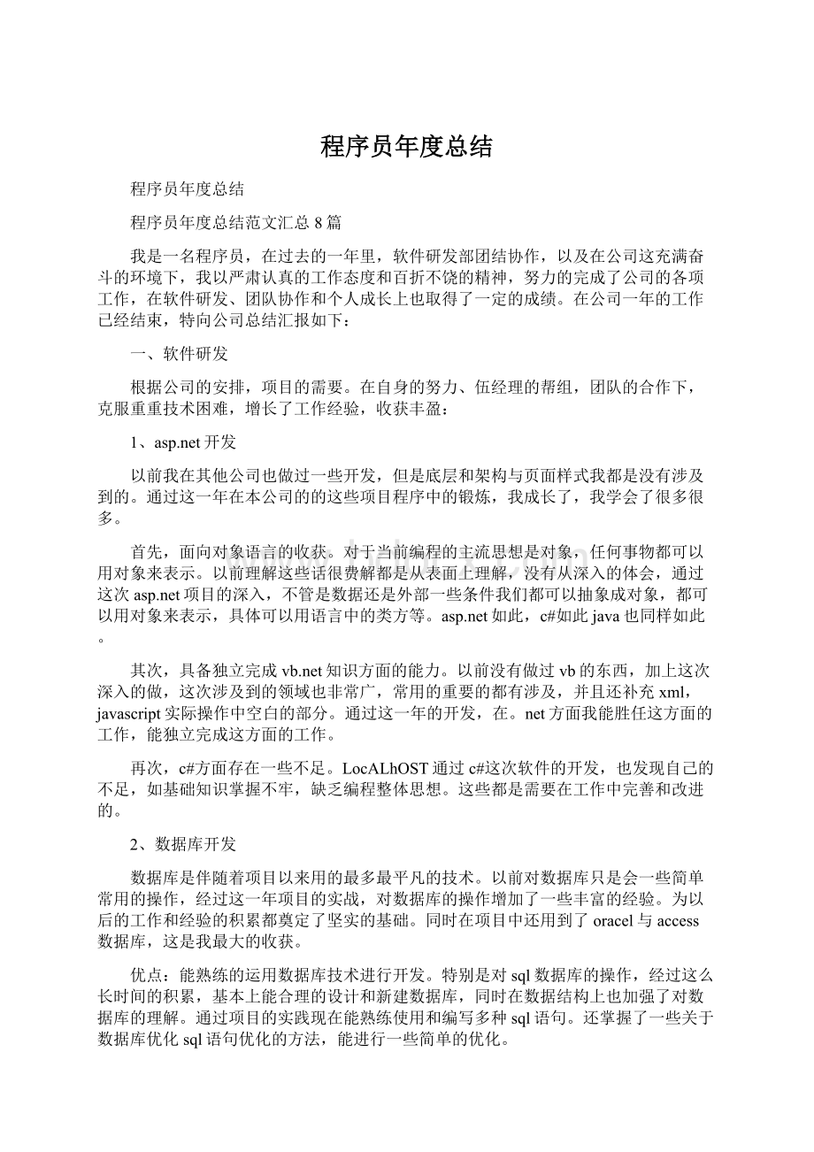 程序员年度总结.docx_第1页