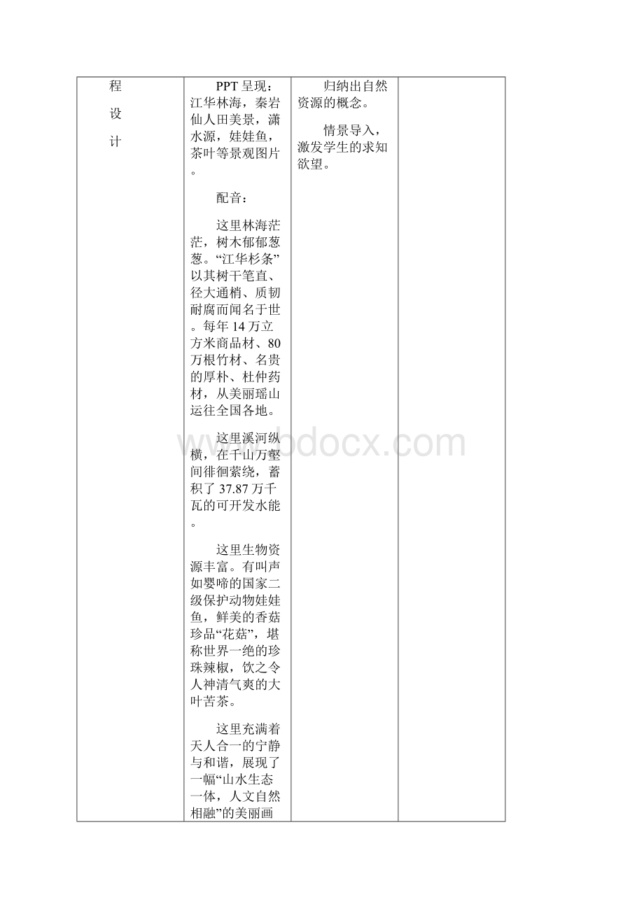 高中地理第四章第三节 自然资源与人类活动教案湘教版必修I文档格式.docx_第3页