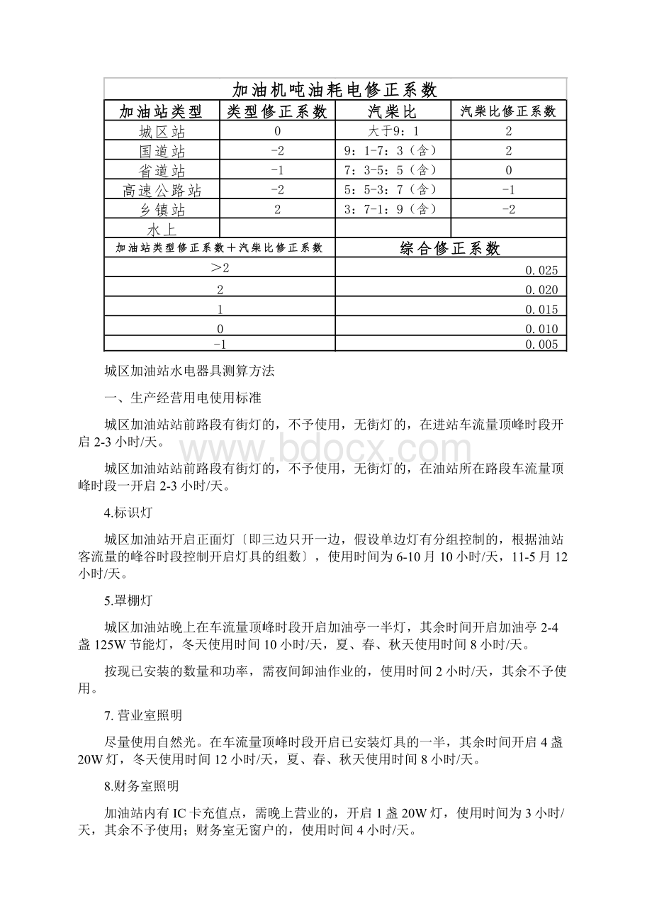 加油站水电费测算标准Word格式文档下载.docx_第3页