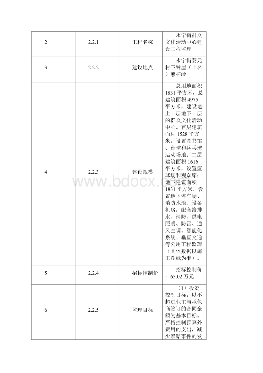 永宁街群众文化活动中心建设工程监理Word文件下载.docx_第2页