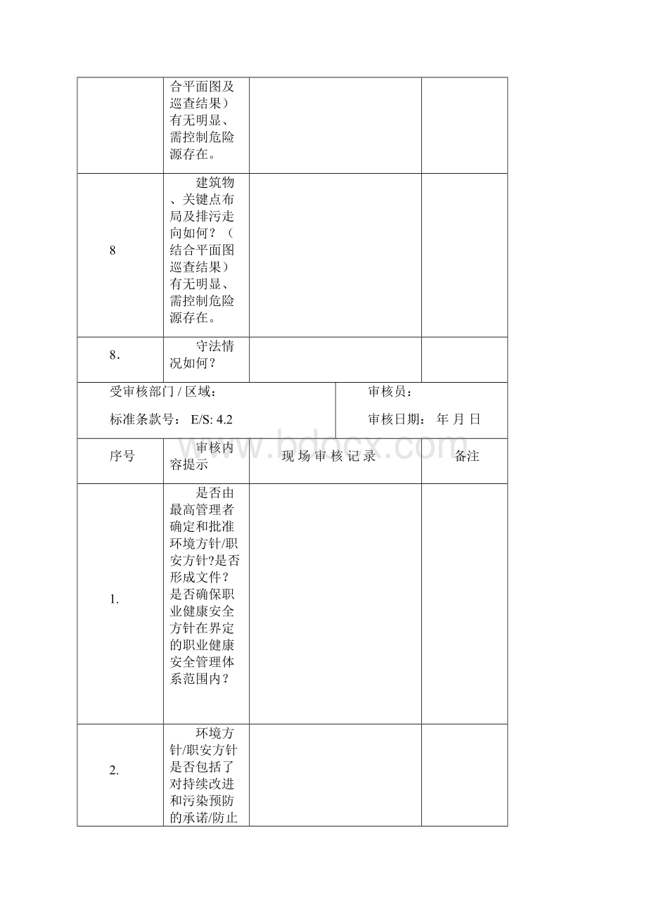 63环境职业健康安全管理体系检查表第二阶段JLES1903GD修改1.docx_第2页