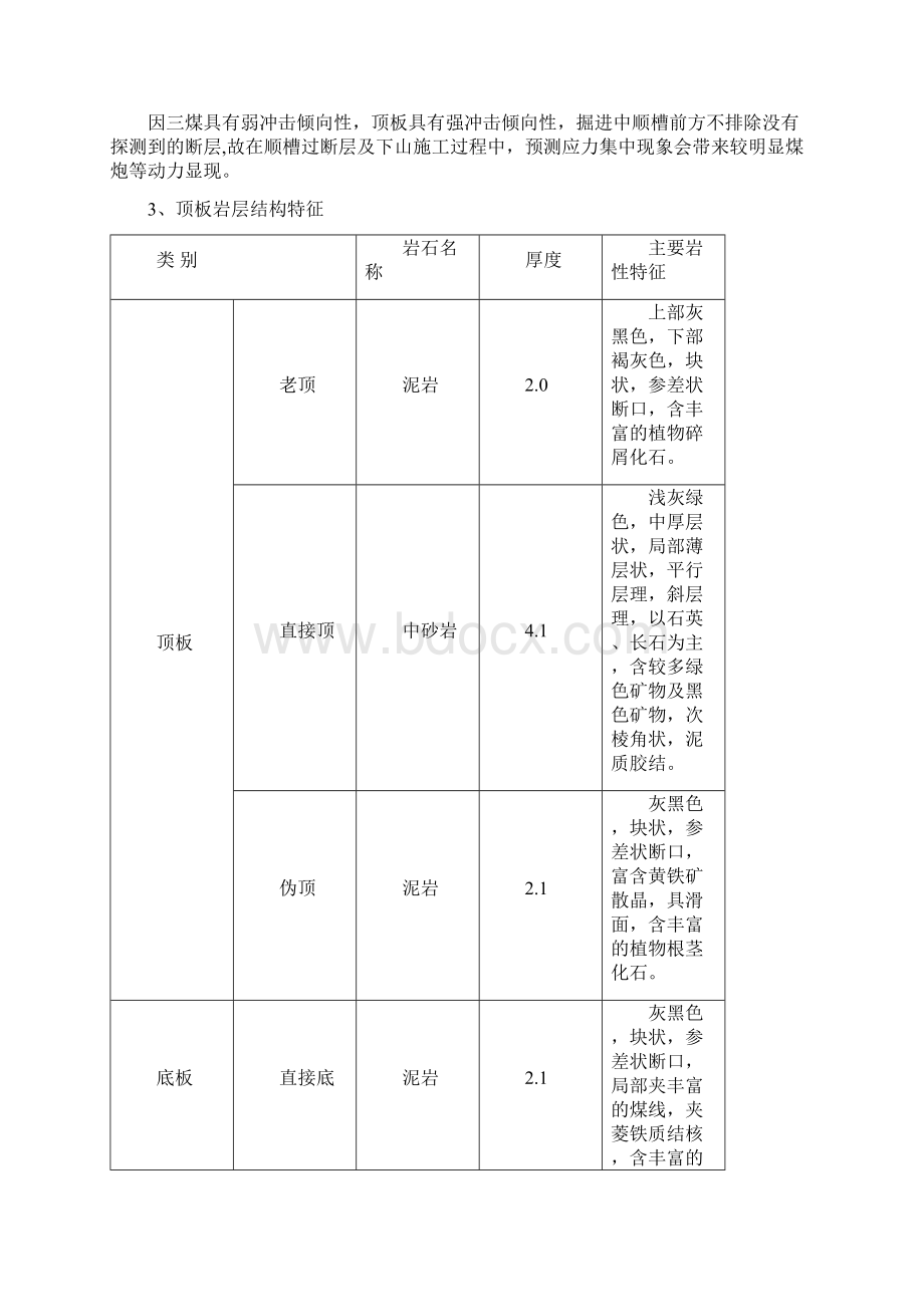 2302面切眼掘进防冲专项技术措施Word格式.docx_第3页