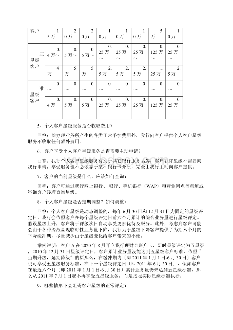 某银行个人客户星级评定详细说明Word文件下载.docx_第3页