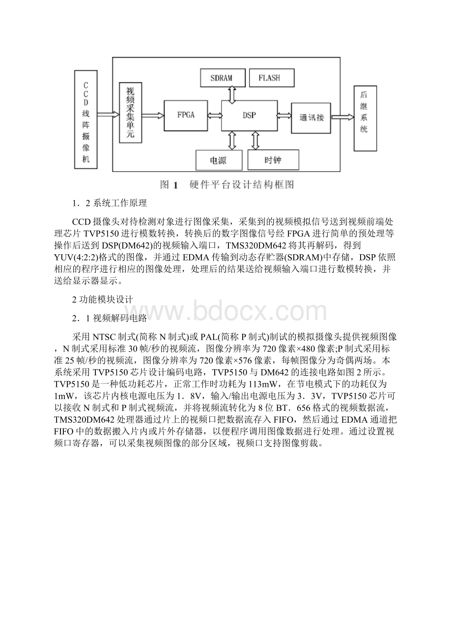 计算机硬件论文计算机硬件系统论文基于DM642高速异性纤维图像检测处理系统硬件设计Word文档下载推荐.docx_第2页