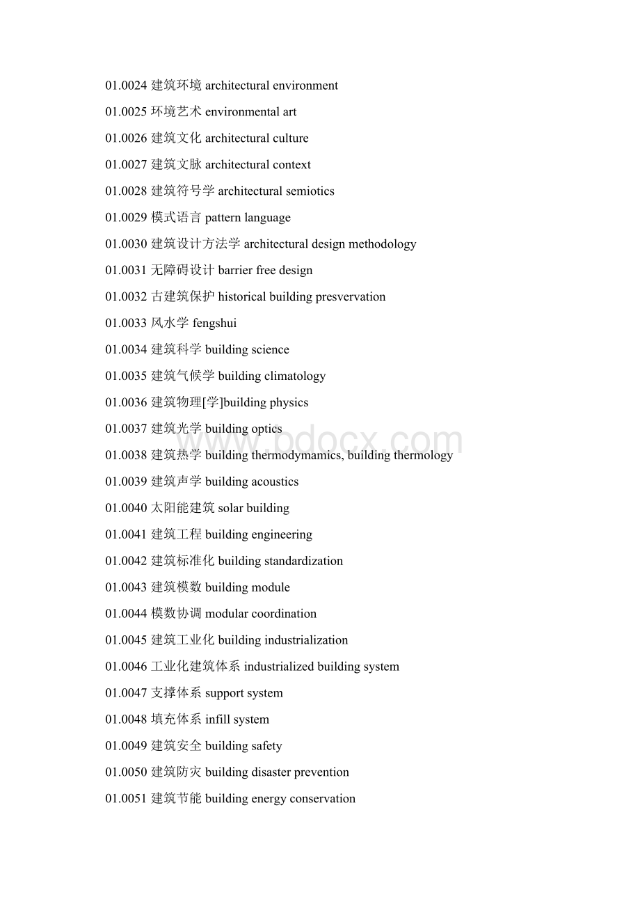 建筑学专业英语词汇大全精心.docx_第2页