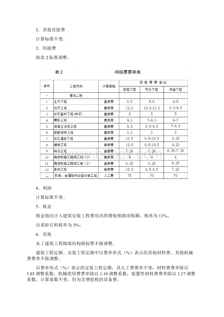 水利工程营业税改征增值税计价依据调整办法Word下载.docx_第3页