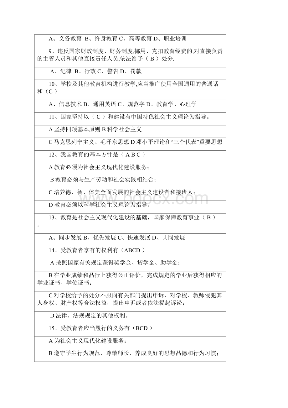 教师业务试题和答案Word格式.docx_第2页