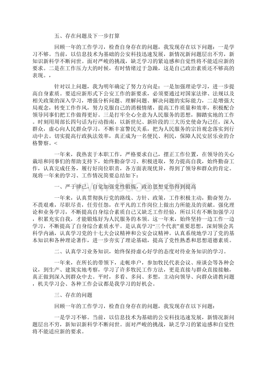 警察个人职业生涯规划.docx_第2页