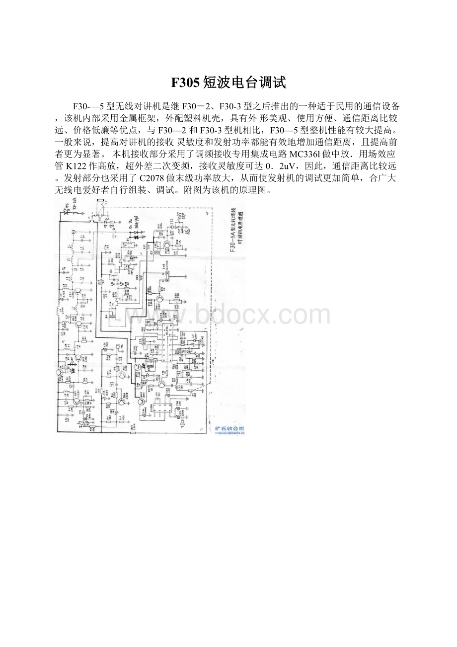 F305短波电台调试.docx