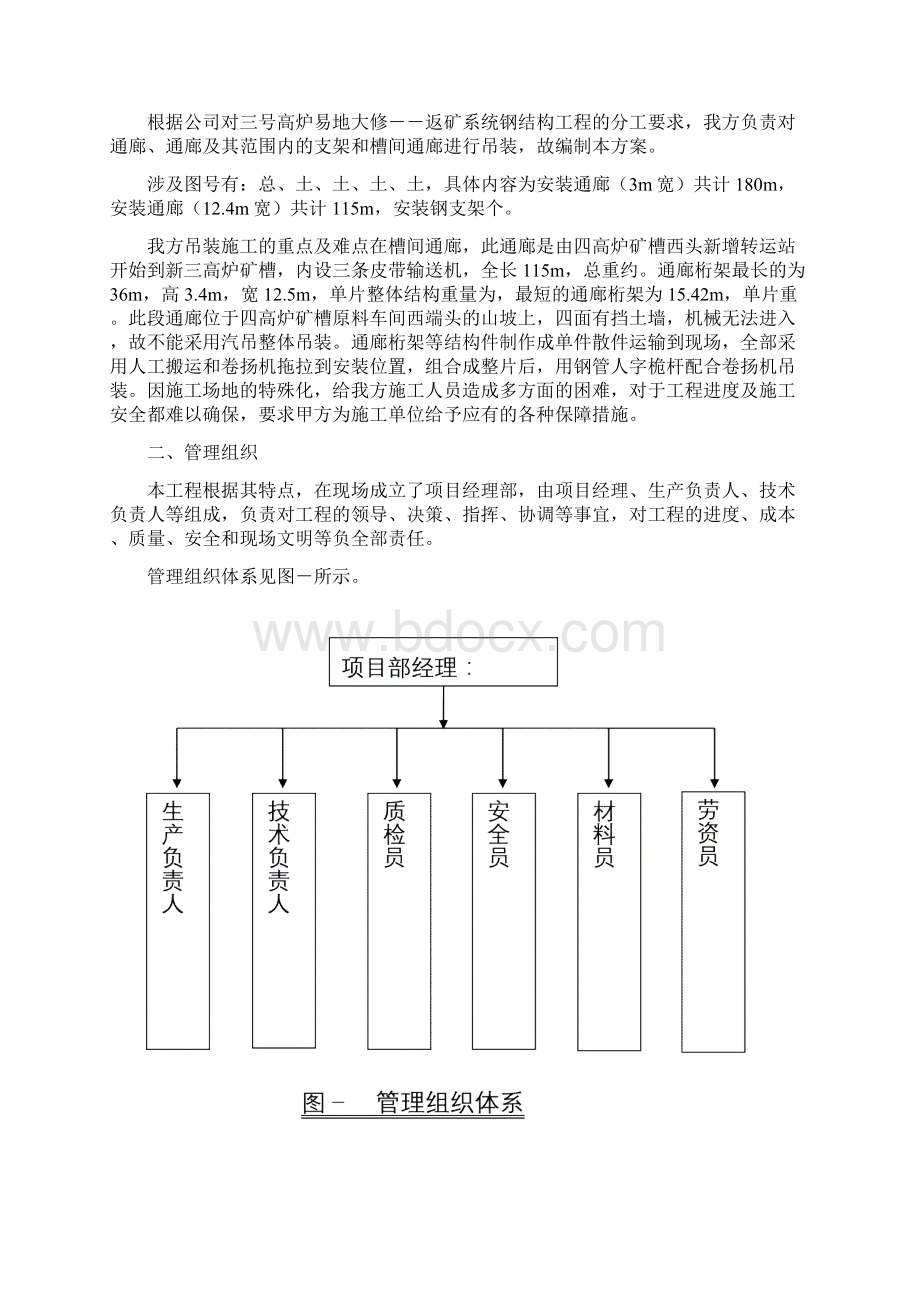 某三号高炉钢结构通廊吊装施工组织设计方案Word下载.docx_第3页