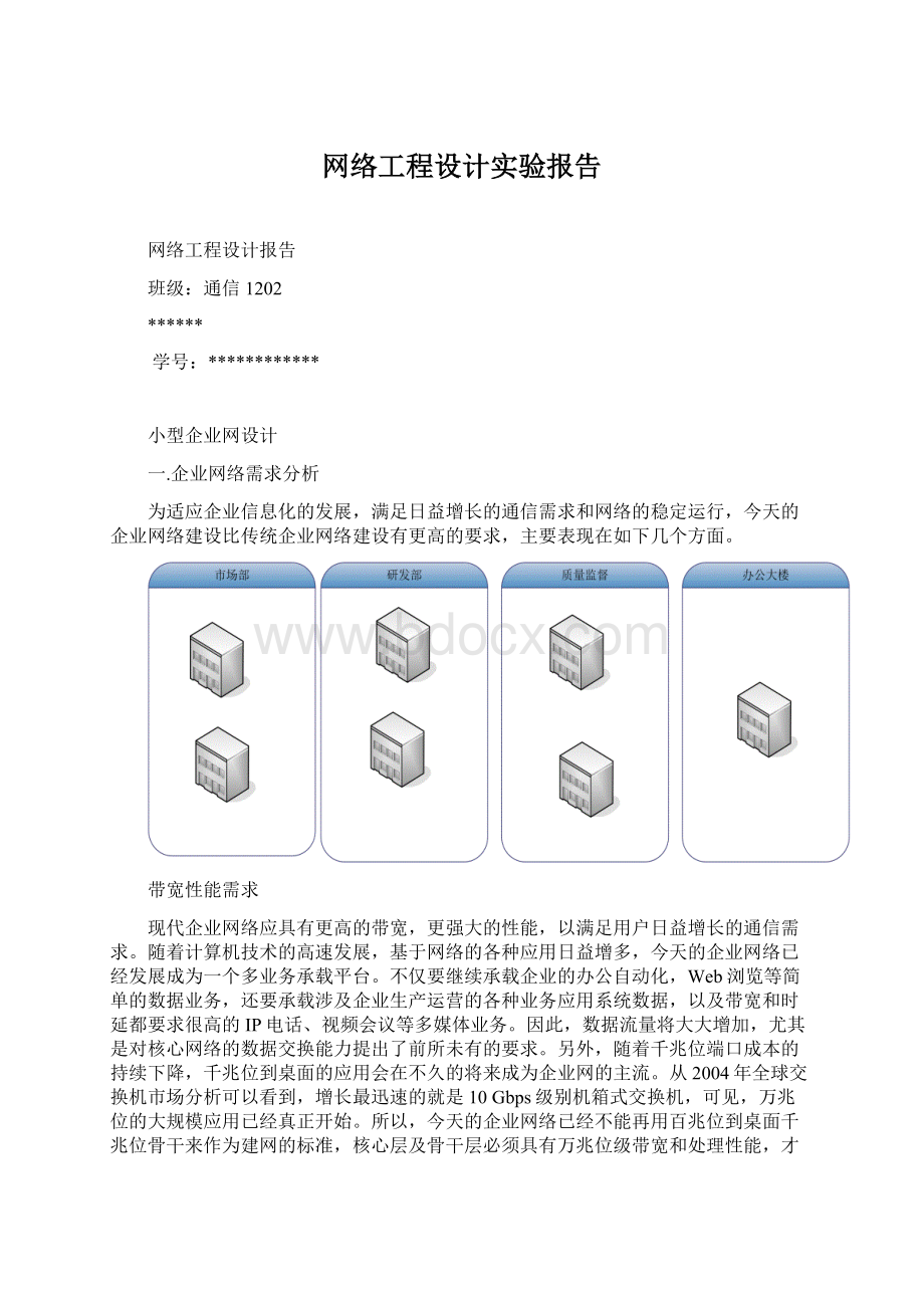 网络工程设计实验报告.docx_第1页