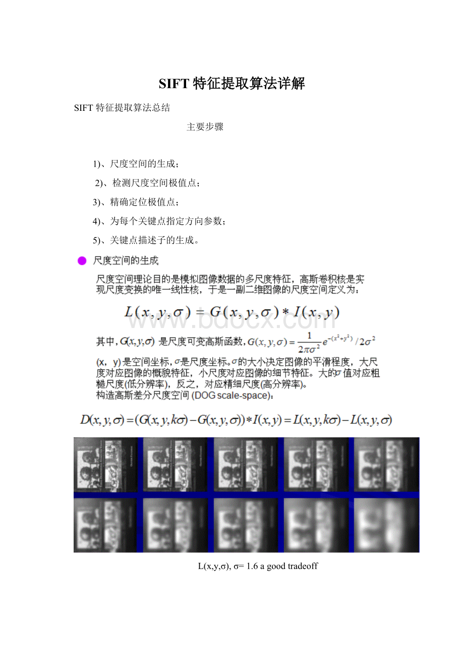 SIFT特征提取算法详解Word格式.docx