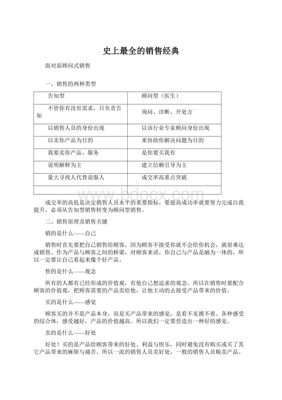 史上最全的销售经典Word文档下载推荐.docx_第1页