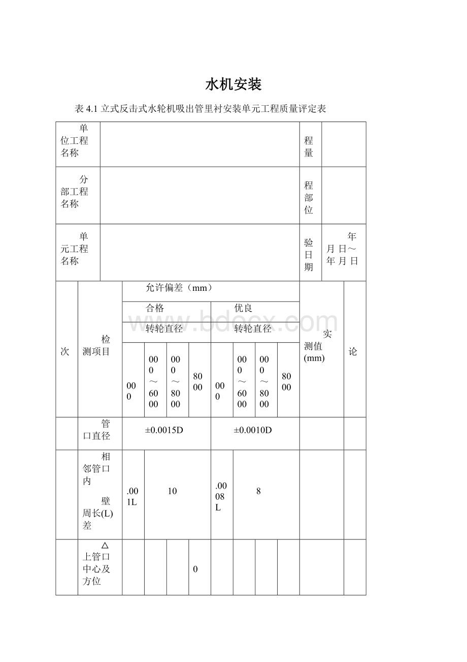 水机安装Word文档格式.docx