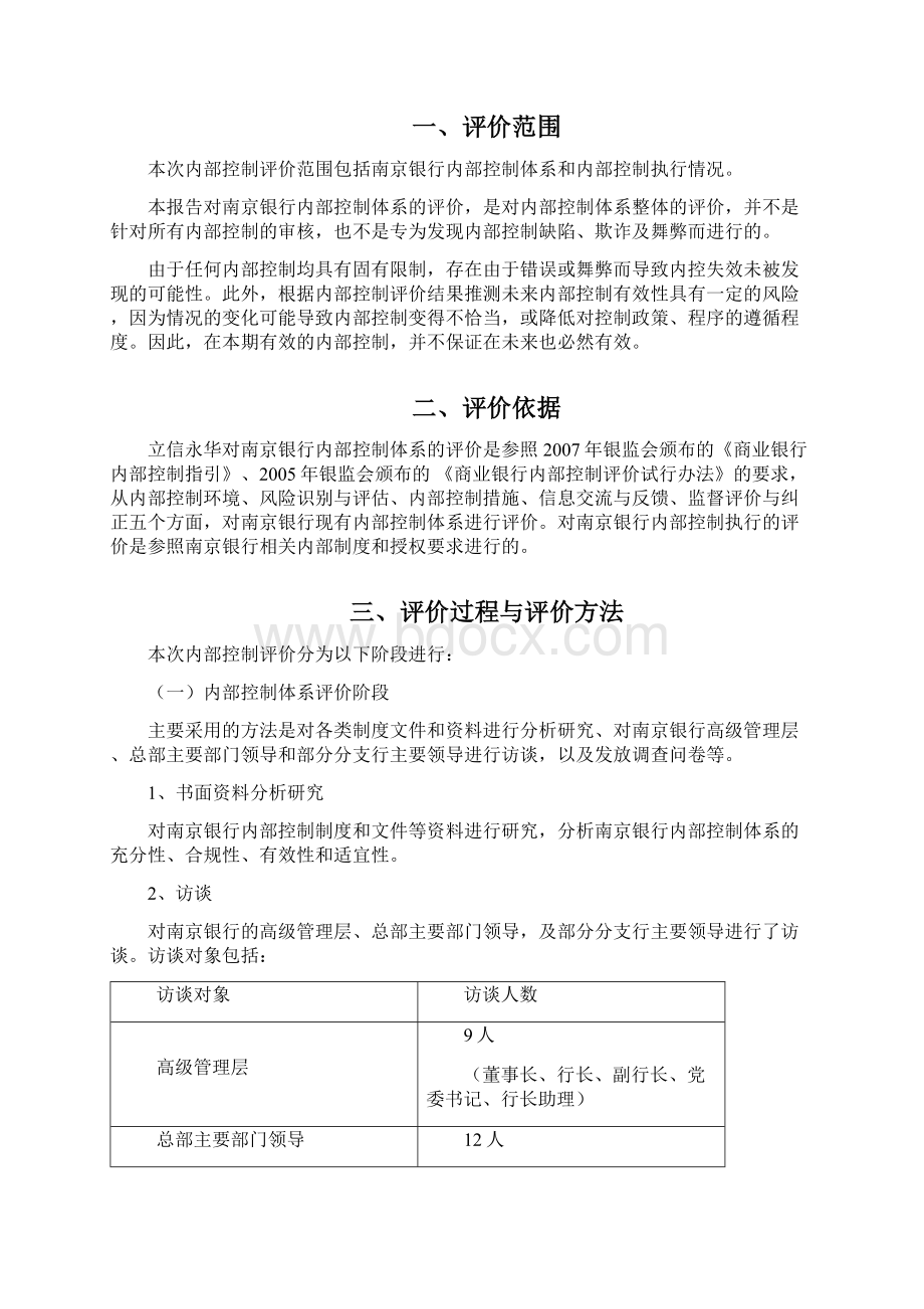 银行内部控制评价报告doc 38页.docx_第2页