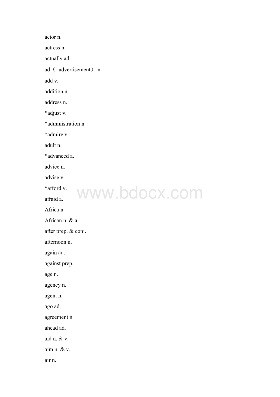 高职考英语词汇表包含新增词汇.docx_第2页