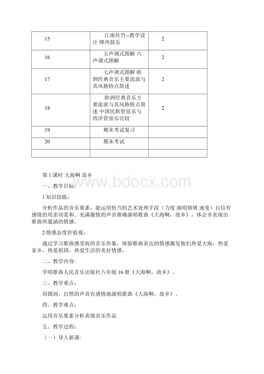 八上音乐教案总结Word格式.docx_第2页