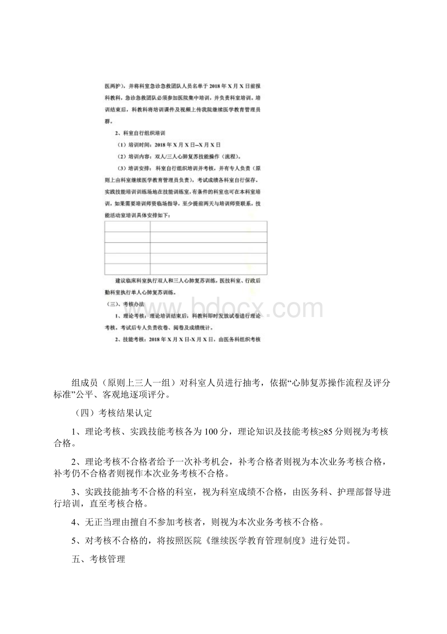 心肺复苏培训方案单人双人三人.docx_第3页