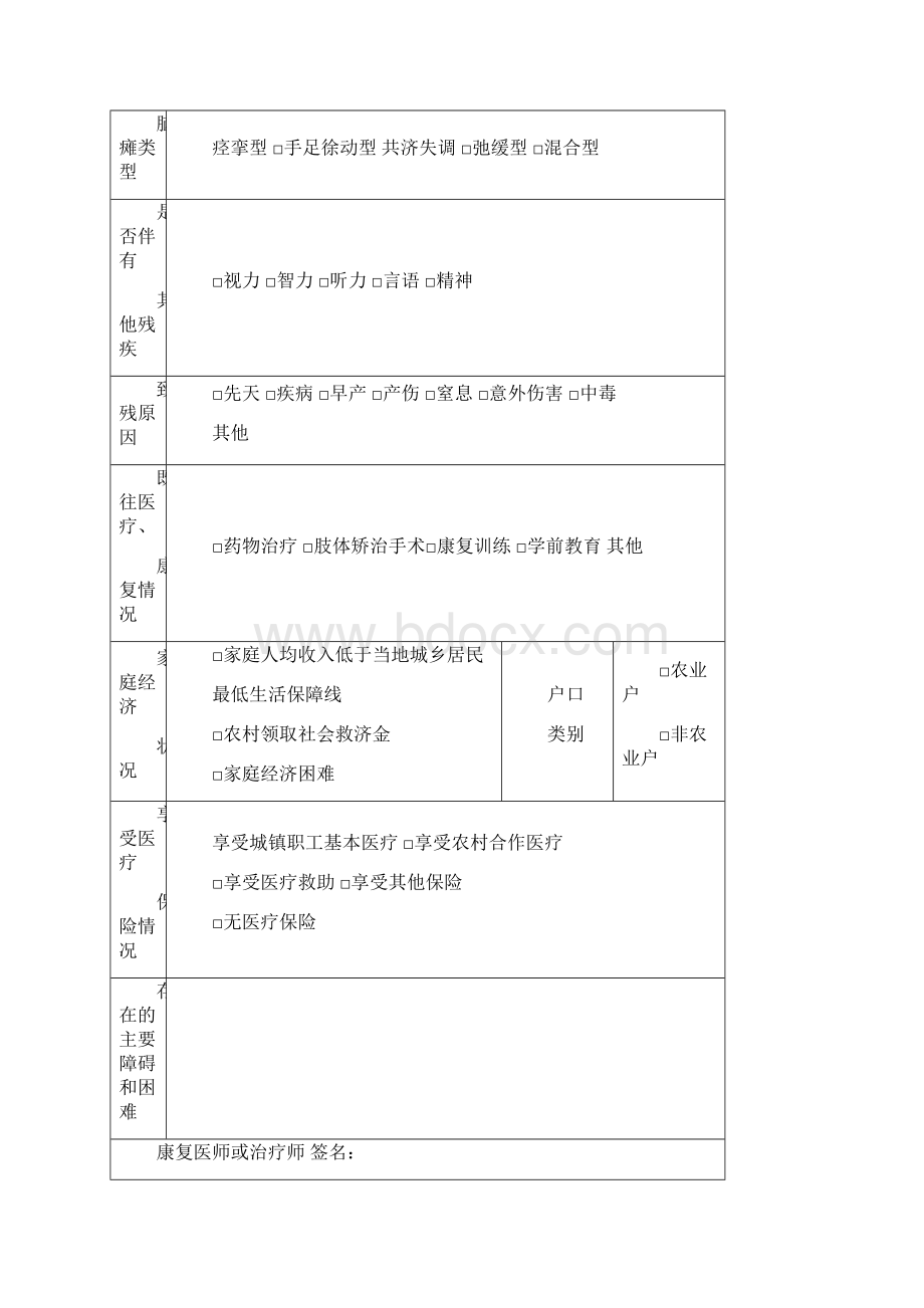 脑瘫儿童康复档案空白Word下载.docx_第3页