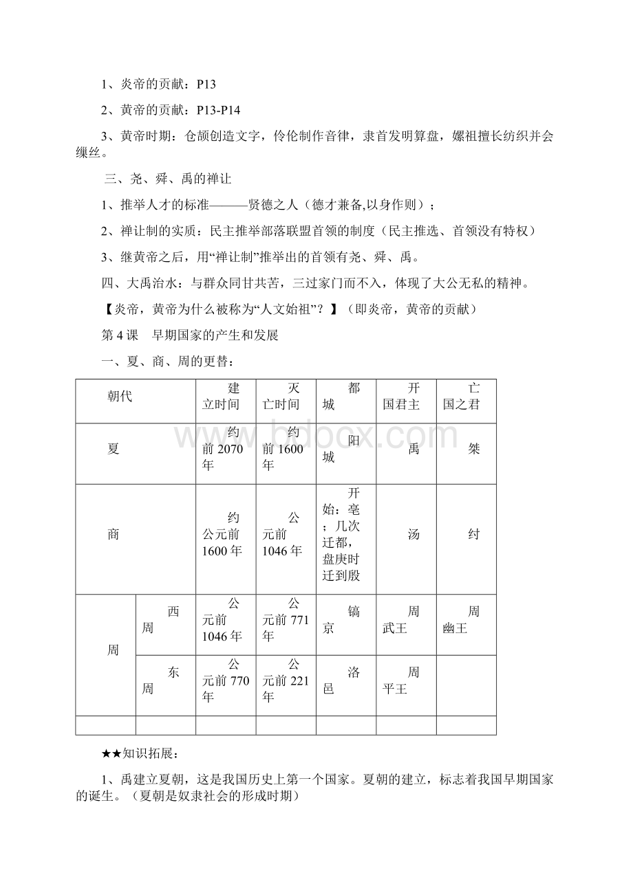 人教版七年级历史上册120课复习资料.docx_第3页