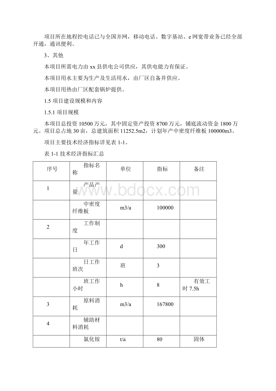 推荐精品年产10万立方米中密度纤维板生产线扩建项目可行性研究报告Word文件下载.docx_第3页