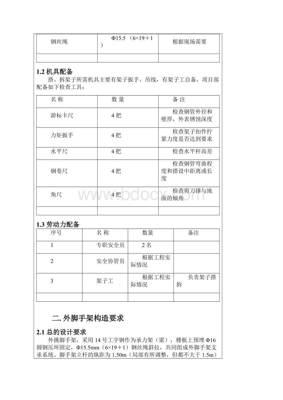 落地脚手架工程技术交底.docx_第2页