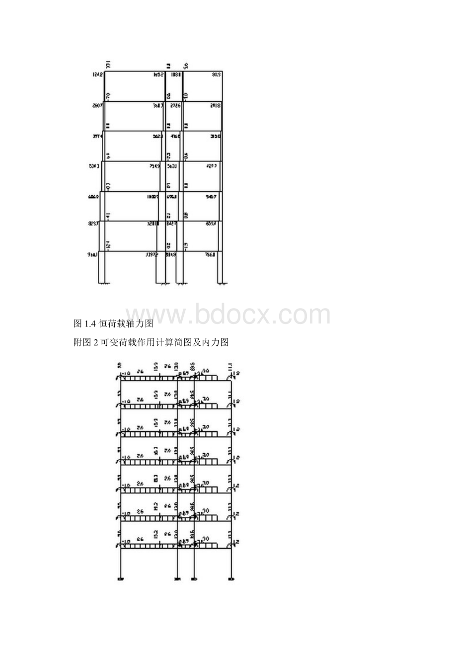 永久荷载作用简图及内力图附图Word下载.docx_第3页