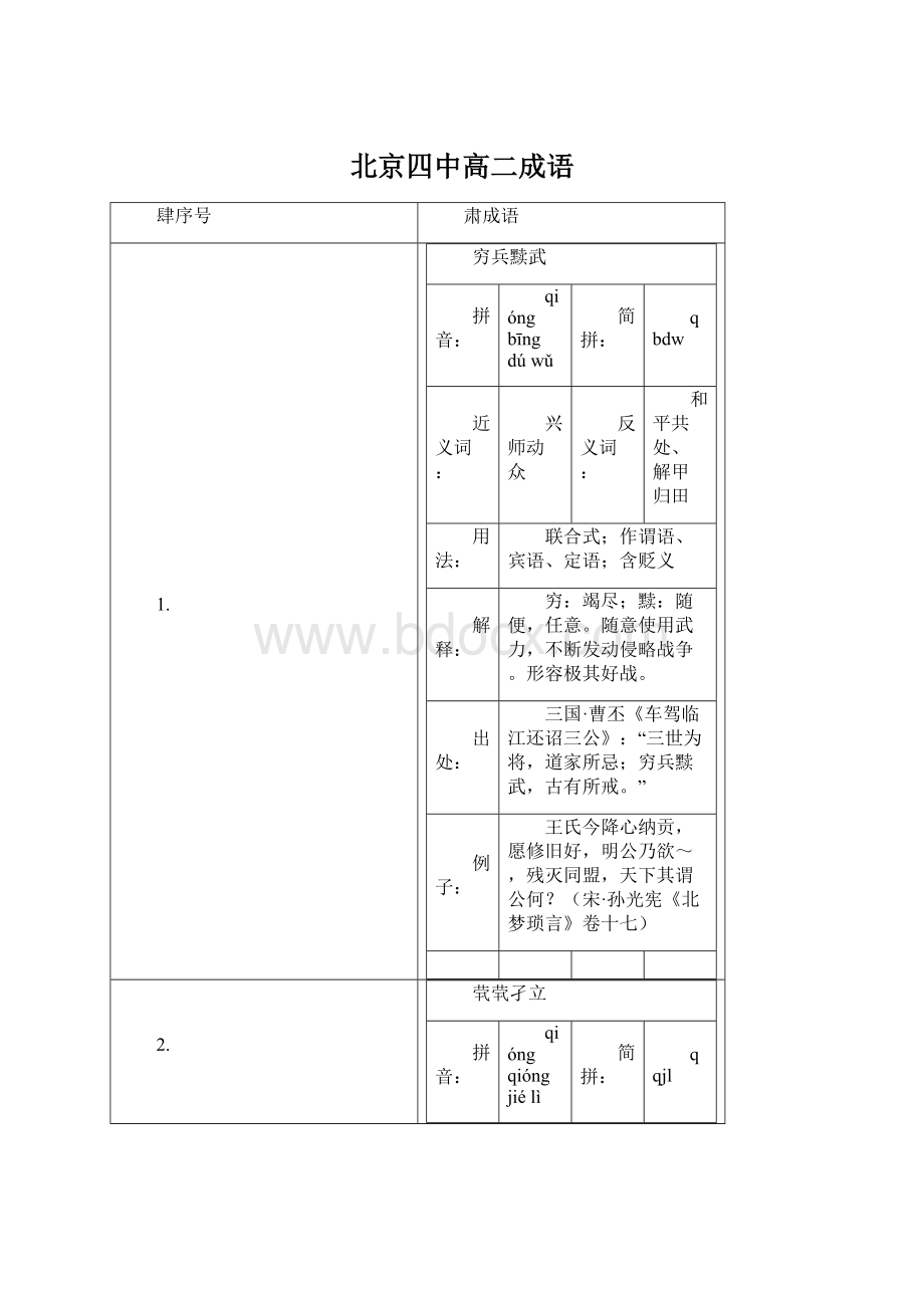 北京四中高二成语.docx_第1页