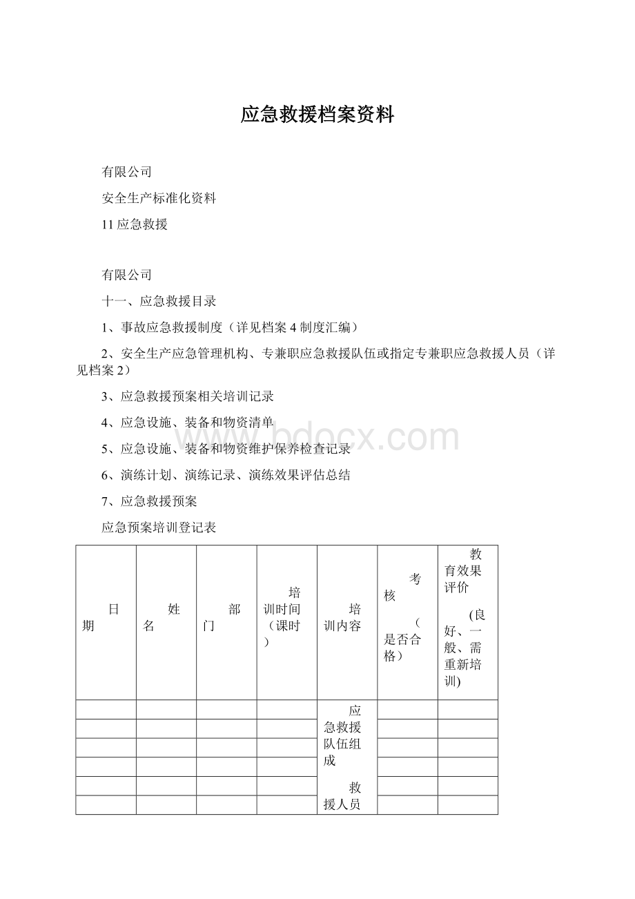 应急救援档案资料Word格式文档下载.docx_第1页