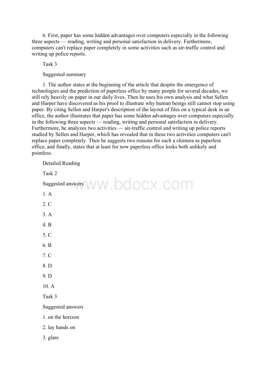 北京理工大学新世纪研究生英语教程第五版课后习题答案.docx_第3页