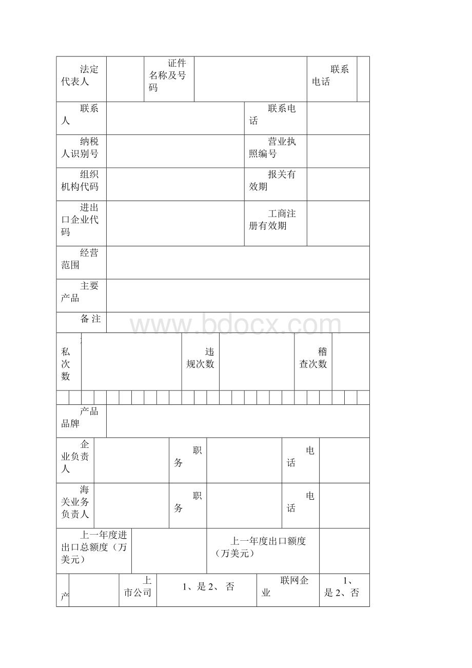 企业基本情况信息登记表.docx_第2页