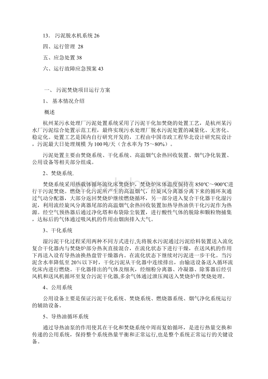 污泥焚烧运行方案Word格式.docx_第2页