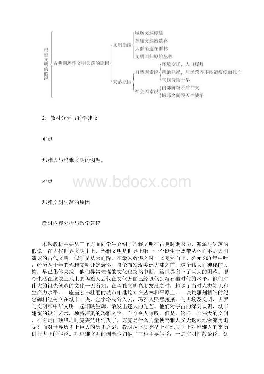 高中历史64《玛雅文明的假说》教案新人教版选修5.docx_第3页