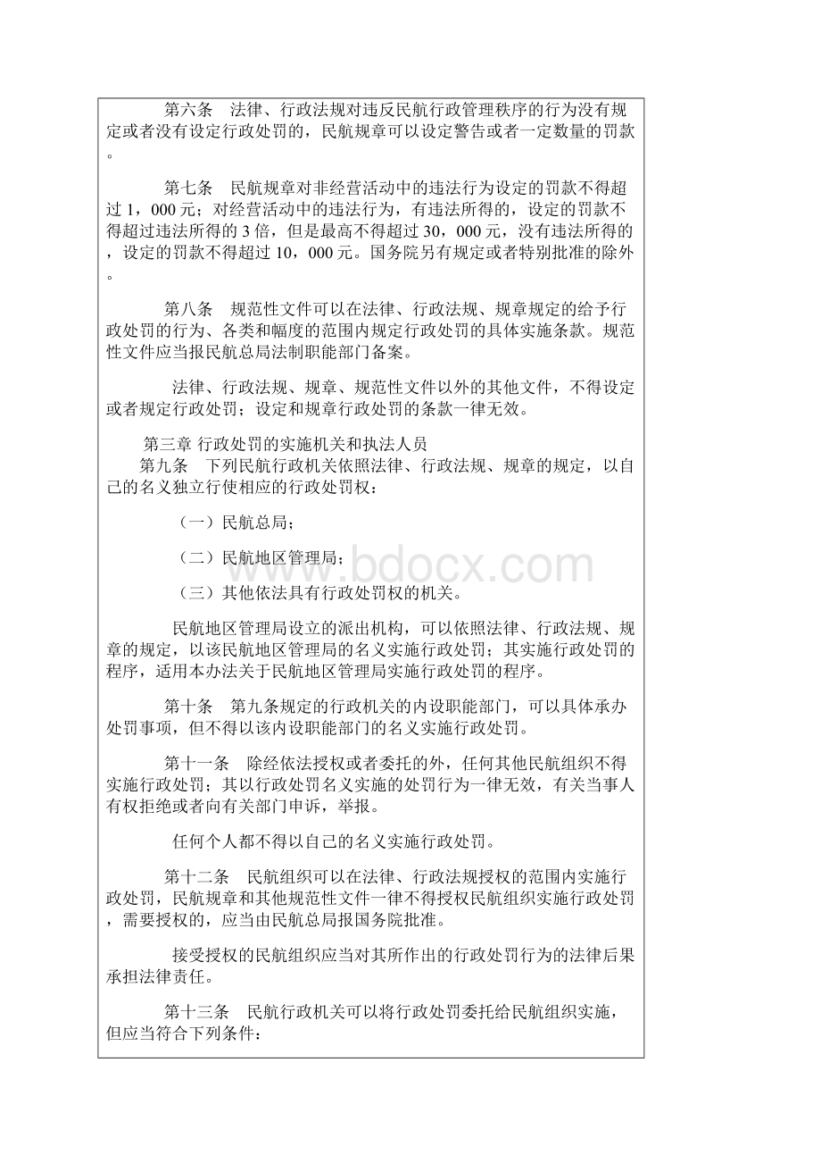 民航行政处罚实施办法.docx_第2页