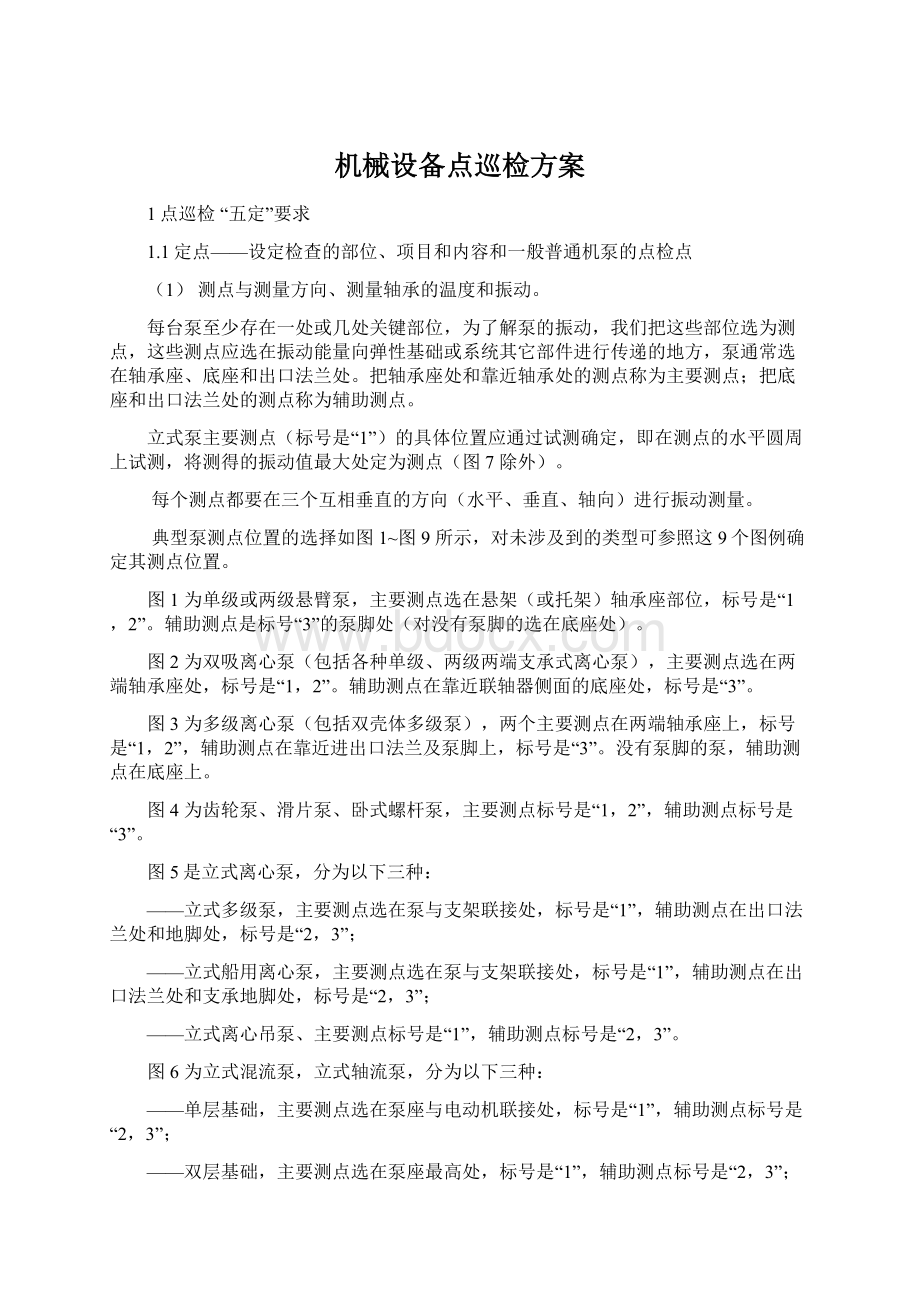 机械设备点巡检方案Word文档下载推荐.docx_第1页