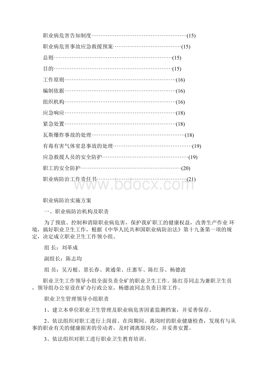 职业病防治实施方案及综合应急预案.docx_第2页