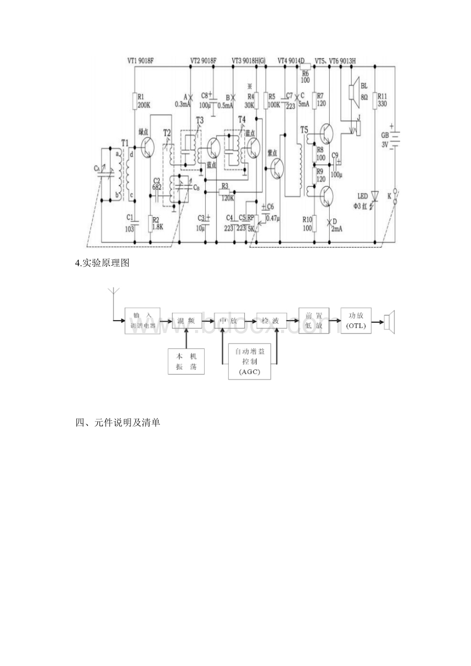 中夏S66E六管超外差式收音机实训报告.docx_第3页