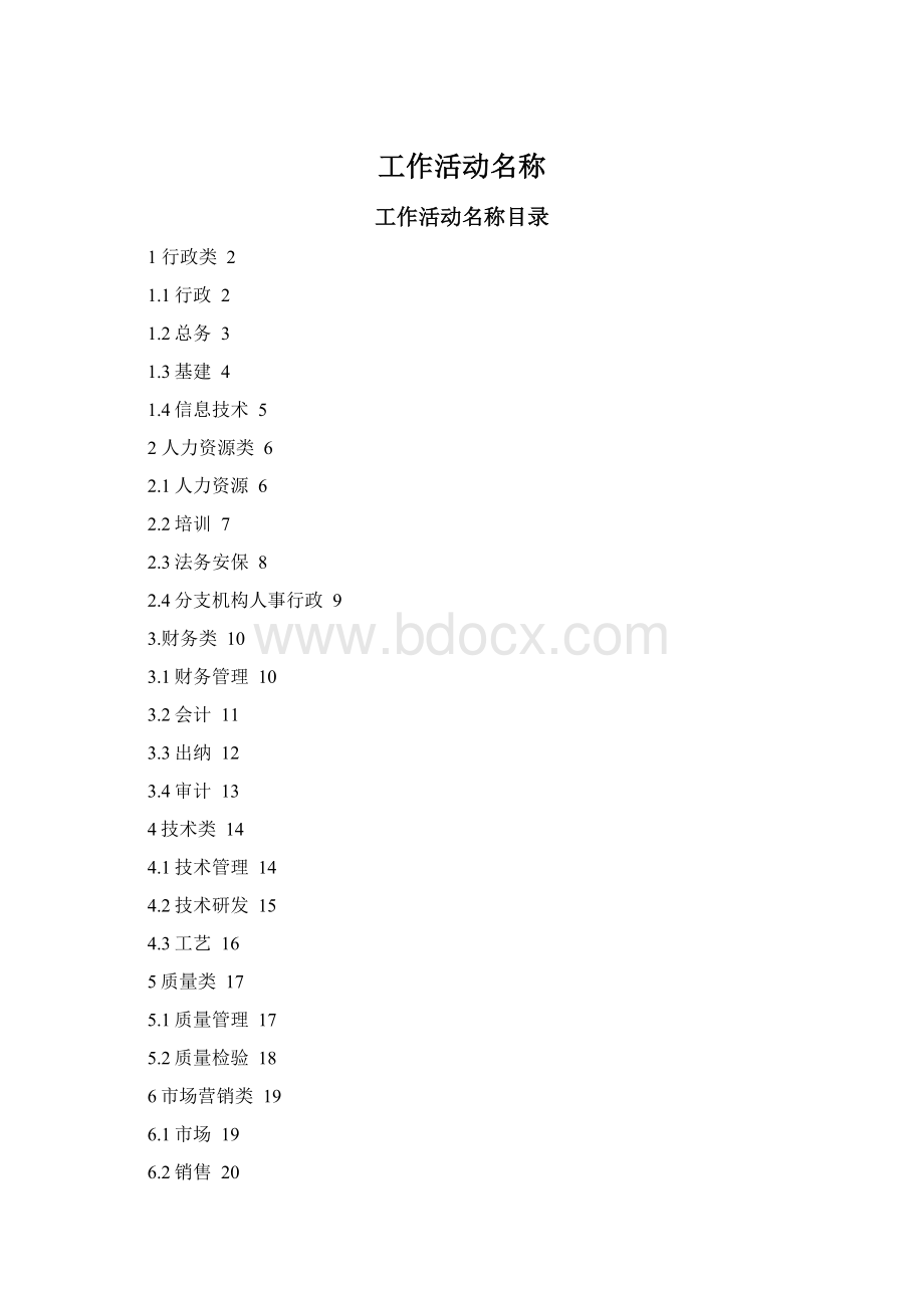 工作活动名称Word文档下载推荐.docx_第1页