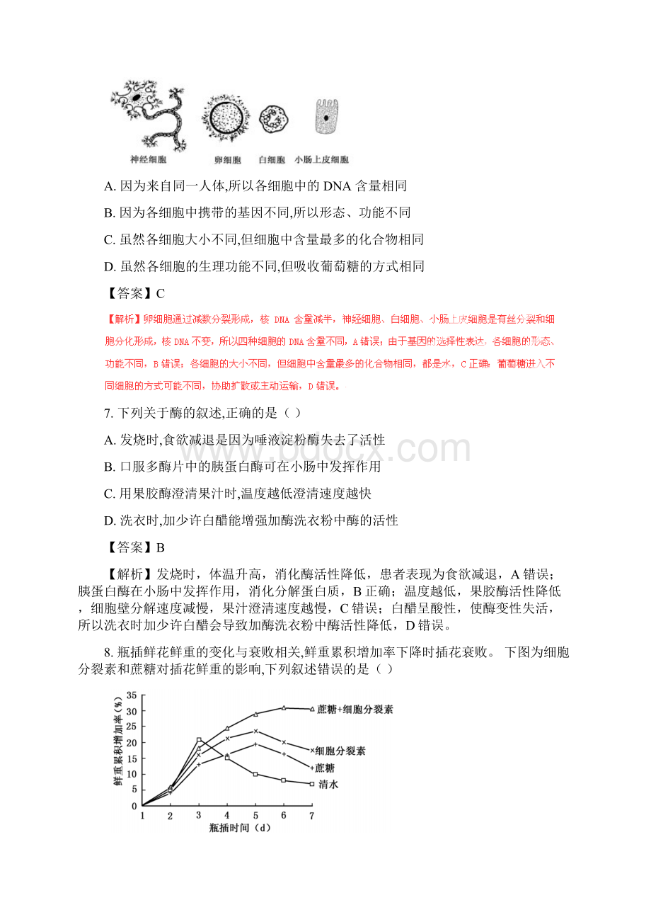 高考试题生物江苏卷解析版.docx_第3页