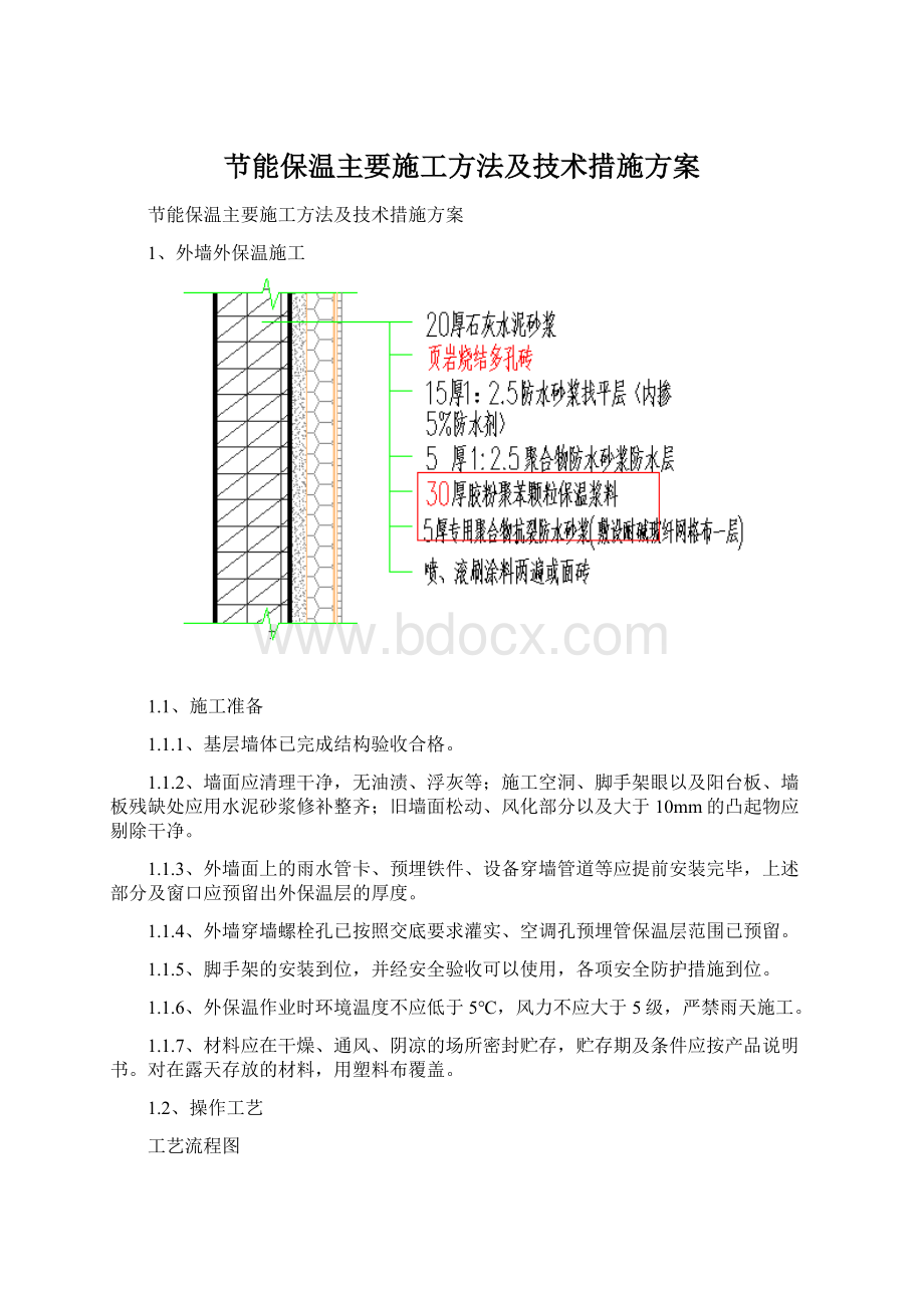 节能保温主要施工方法及技术措施方案.docx