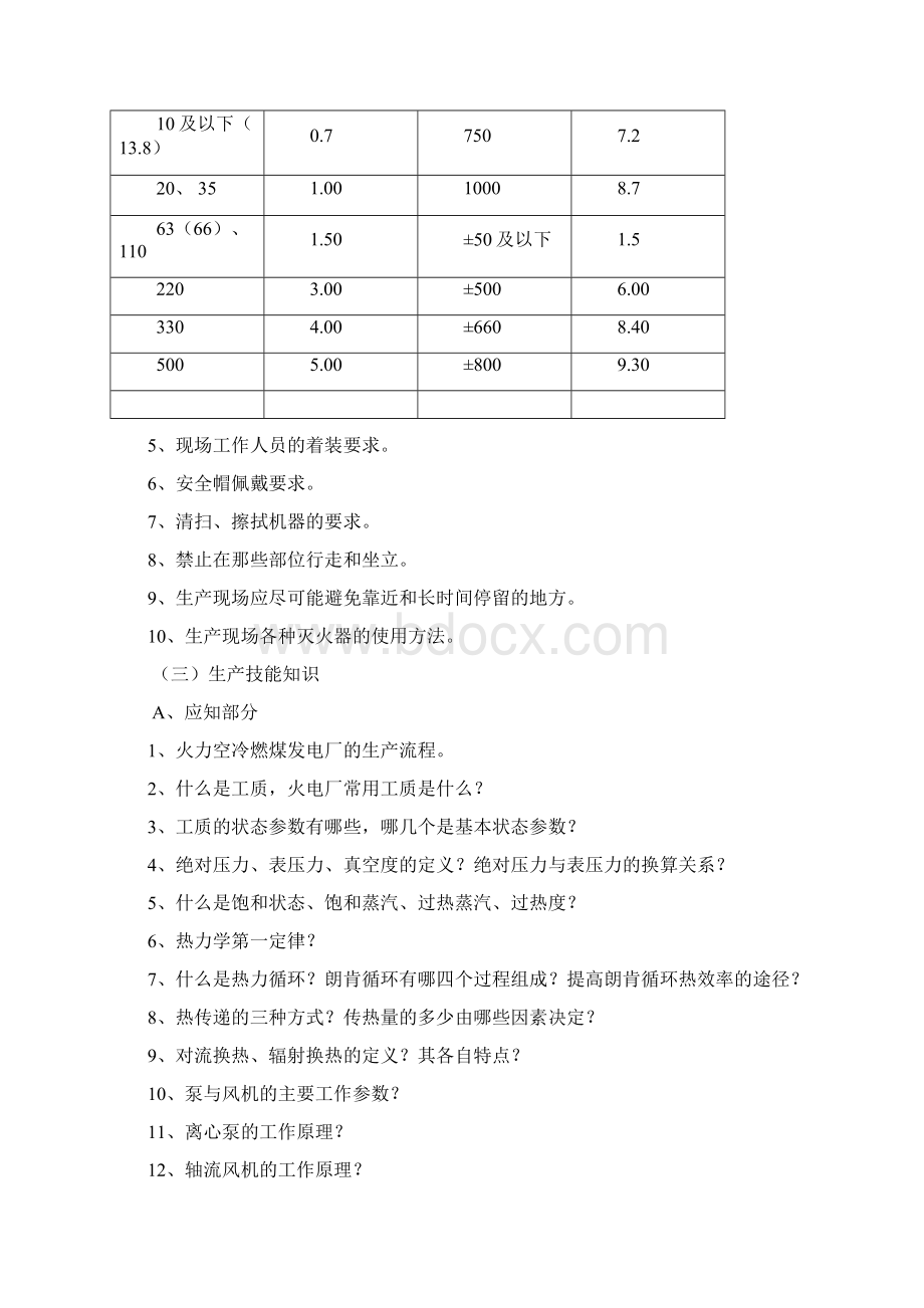 电厂新入厂员工及集控巡检应知应会题库大全.docx_第3页