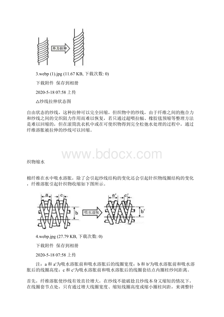 棉针织物缩水及布面褶皱折痕产生的原因Word格式文档下载.docx_第3页