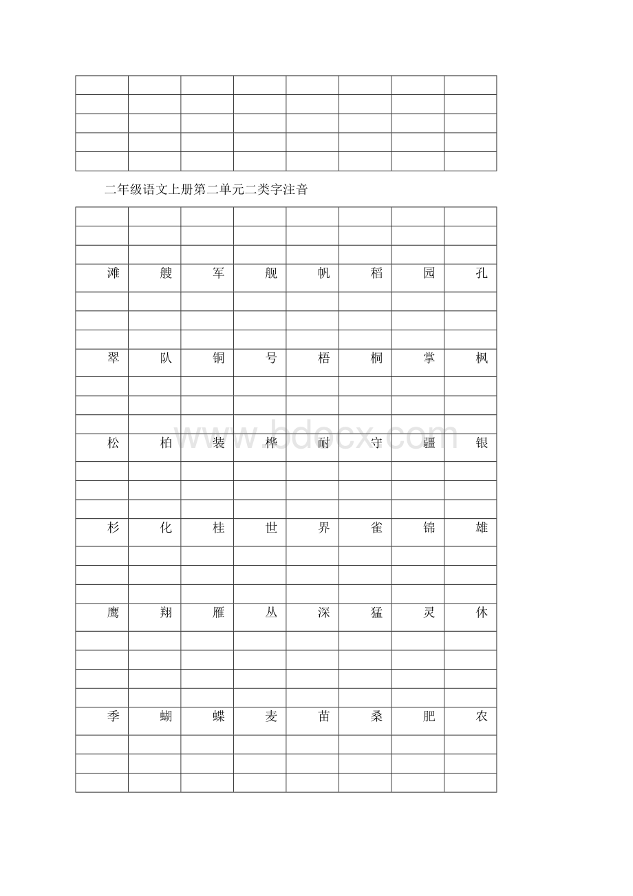 部编版语文二年级上册二类字注音.docx_第2页