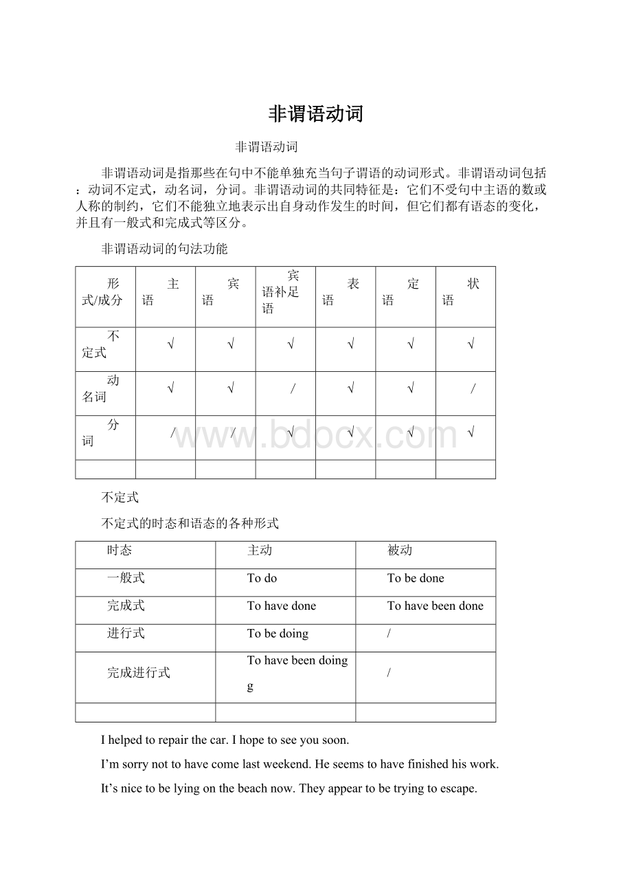 非谓语动词.docx_第1页