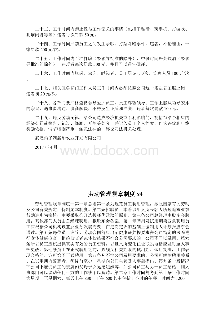 劳动管理规章制度docWord文档格式.docx_第3页