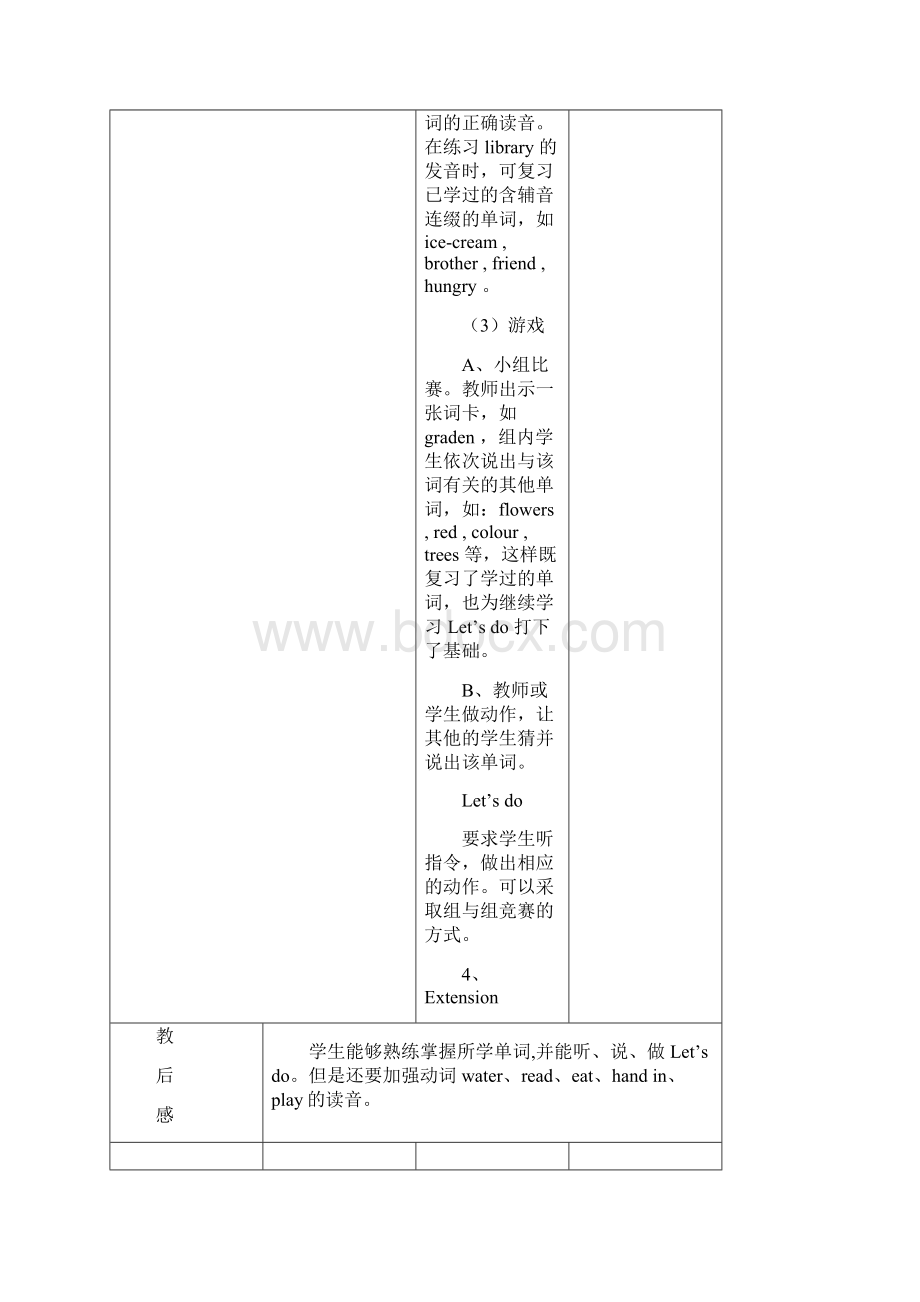 四年级下册英语教案.docx_第3页