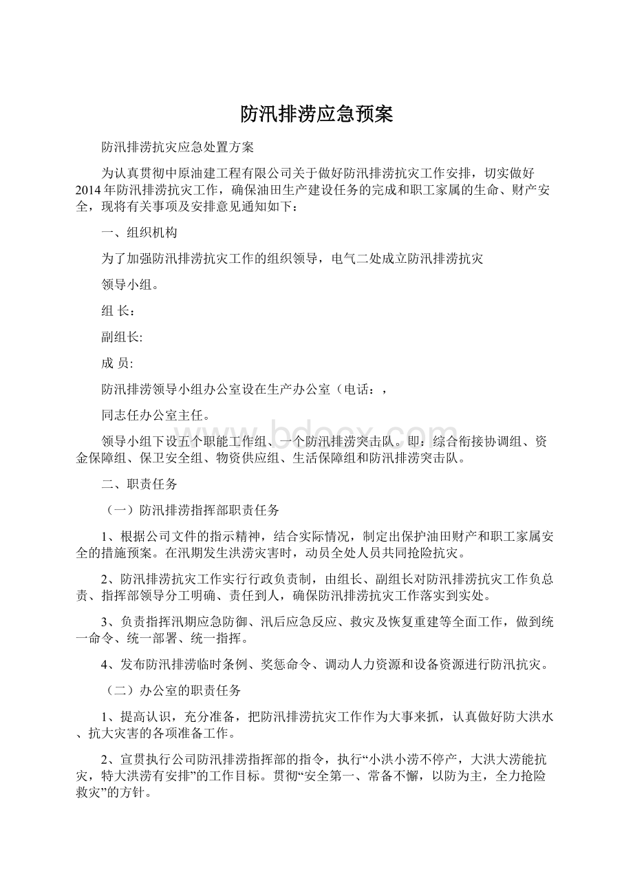 防汛排涝应急预案.docx_第1页