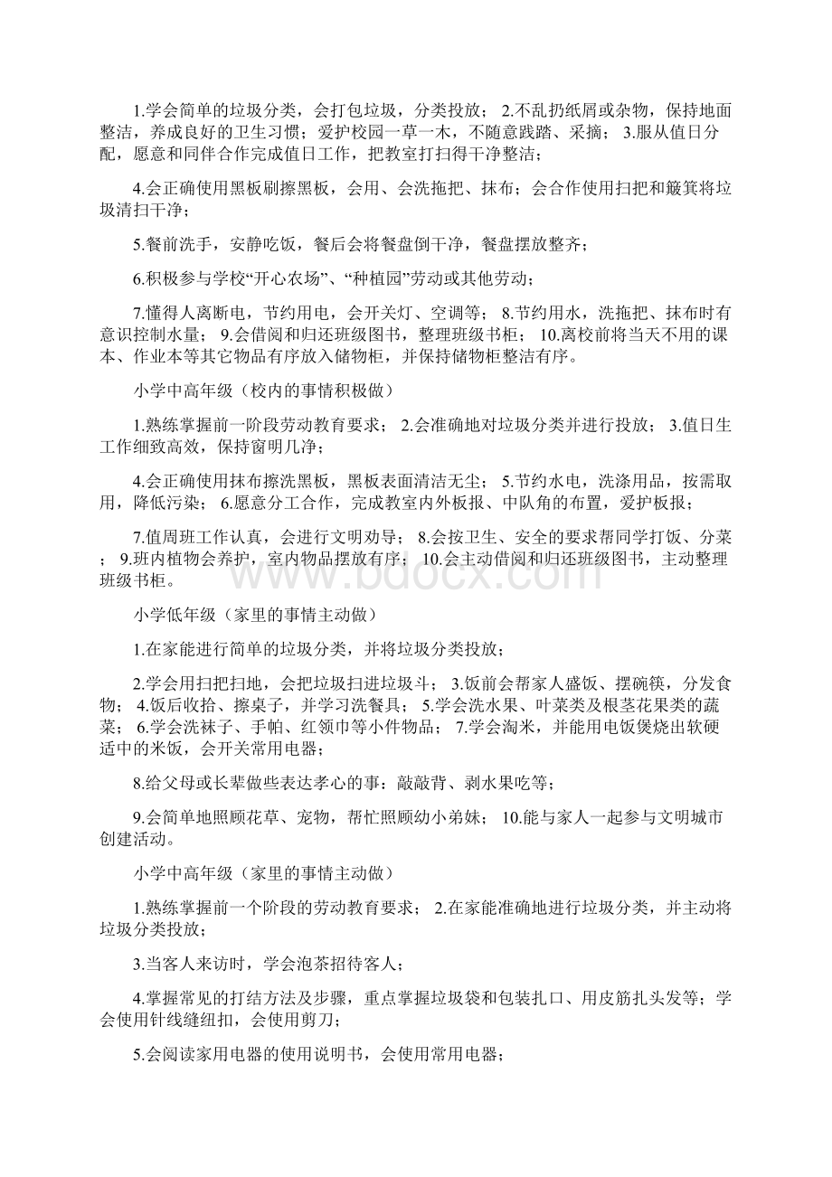 小学劳动教育实施方案范本.docx_第3页